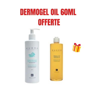 KUORA OFFRE LOTION HYDRATANTE CORPS POUR BEBES AU BEURRE DE KARITE 400 ML + DERMOGEL OIL OFFERT