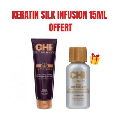 CHI DEEP BRILLANCE MASQUE PROTEINE HUILE D'OLIVE ET MONOI