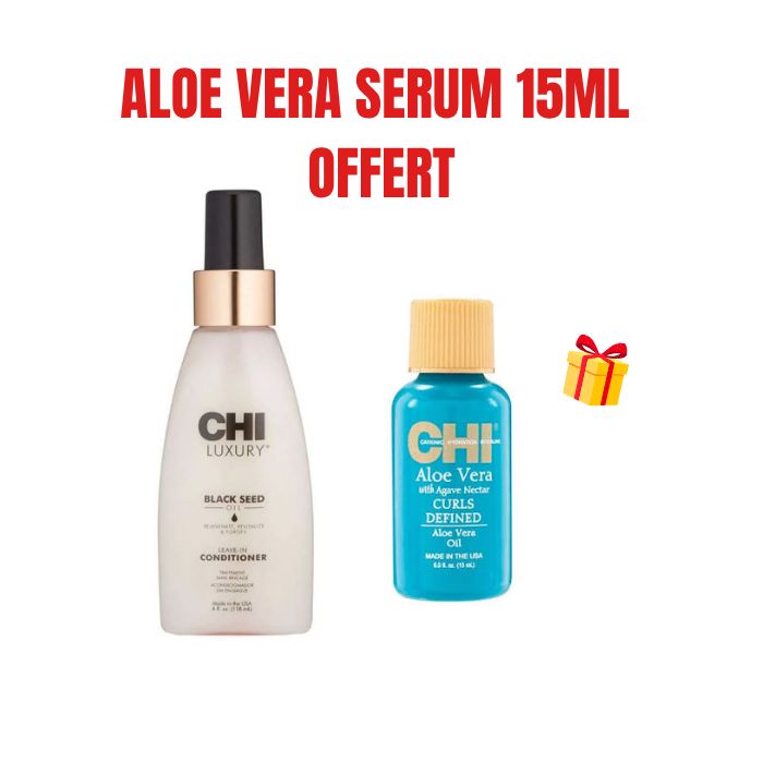 CHI OFFRE LUXURY BLACK SEED OIL LEAVE IN CONDITIONER 118ML + ALOE VERA SERUM 15ML OFFERT