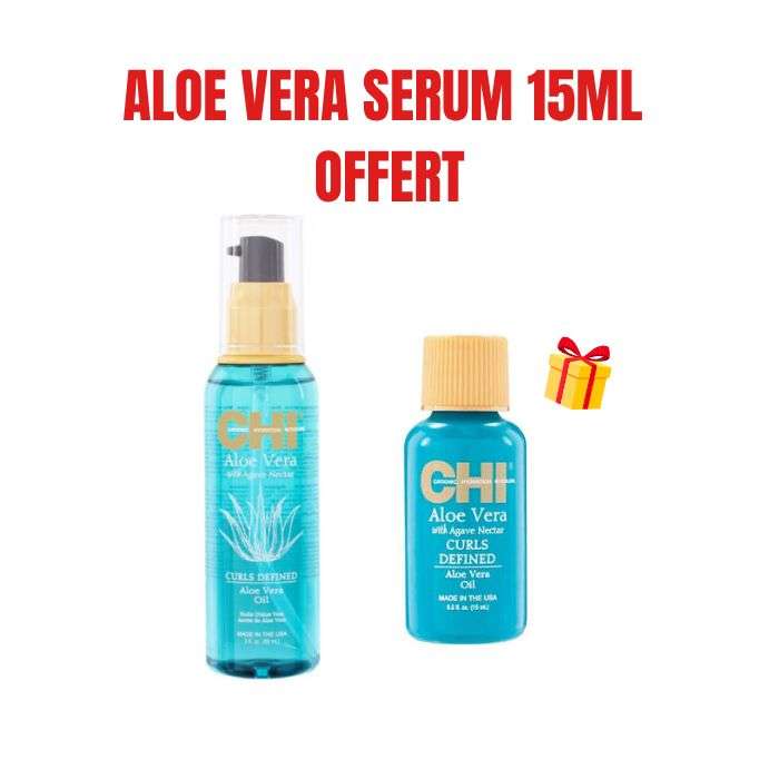 CHI OFFRE ALOE VERA HUILE 89ML + ALOE VERA SERUM 15ML OFFERT