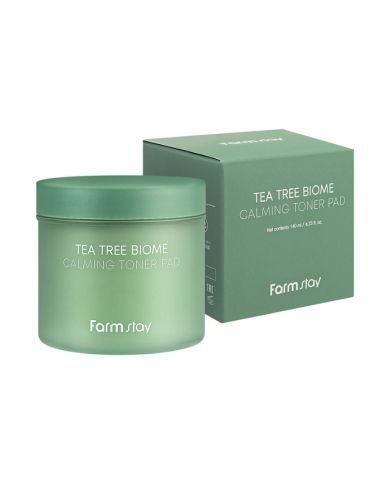 FARMSTAY TEA TREE BIOME CALMING TONER PAD 70 PADS