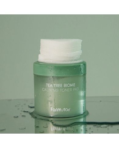 FARMSTAY TEA TREE BIOME CALMING TONER PAD 70 PADS