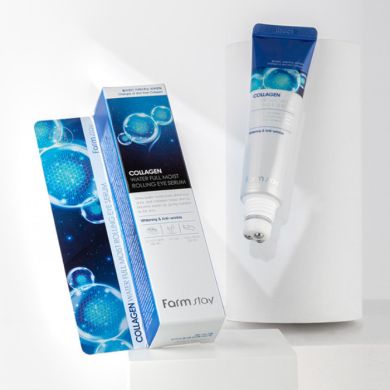 FARMSTAY COLLAGEN WATER FULL MOIST ROLLING EYE SERUM 25 ML