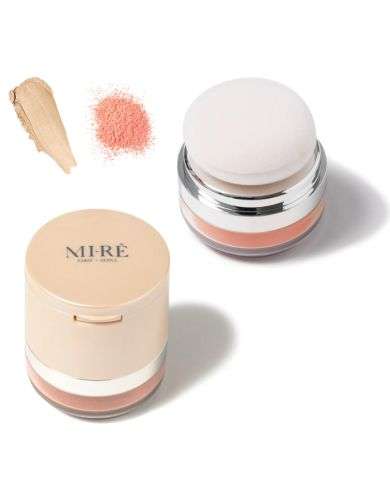 MIRE DUAL PEACH GLOW BLUSH AND HIGHLIGHTER