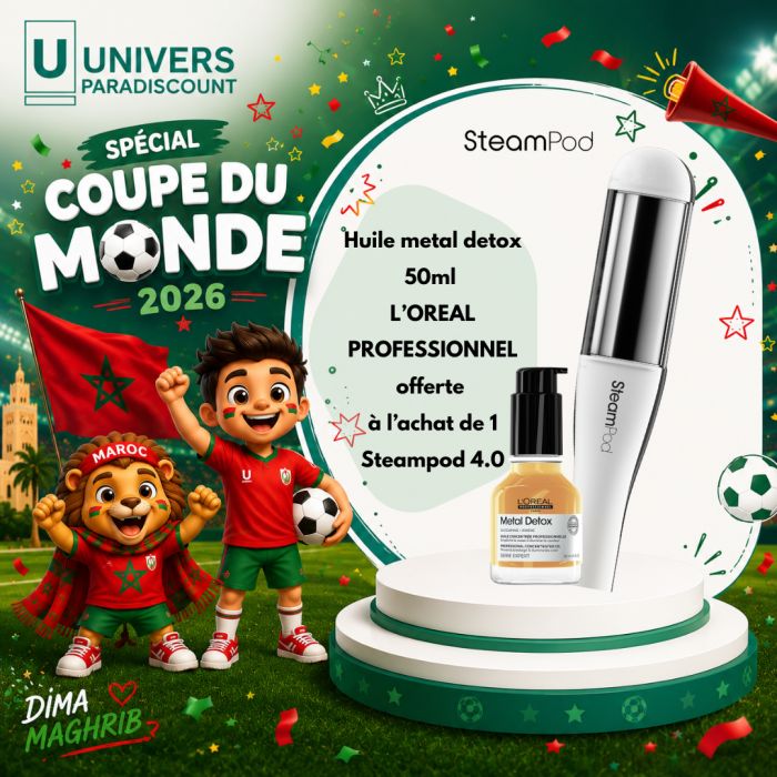 L'OREAL PROFESSIONNEL OFFRESTEAMPOD 4.0 + METAL DETOX HUILE 50ML OFFERT