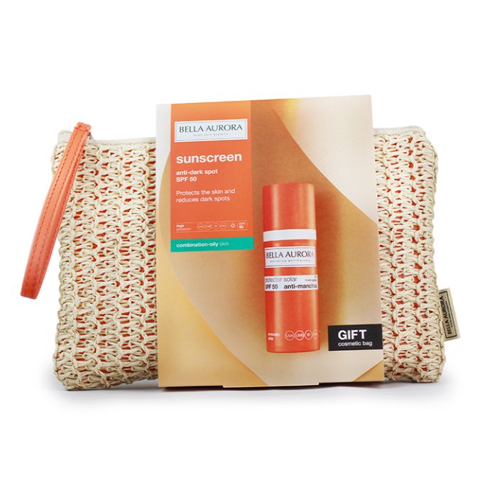 BELLA AURORA OFFRE ECRAN DEPIGM SPF50 PEAU MIXTE A GRASSE 50 ML + TROUSSE OFFERTE