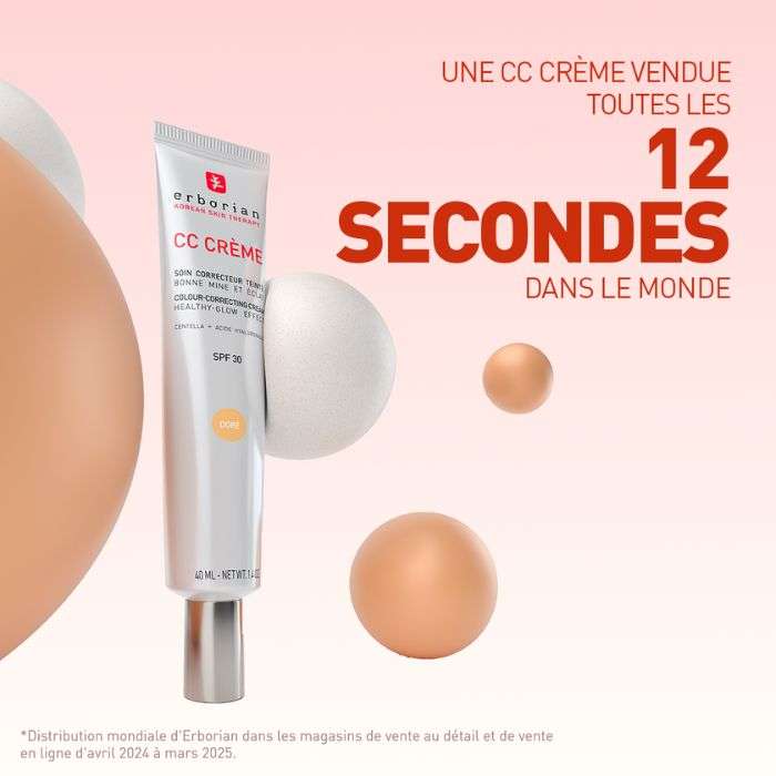 ERBORIAN CC CREME SOIN CORRECTEUR SPF 30 TEINTE CLAIR 15 ML