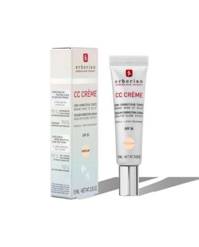ERBORIAN CC CREME SOIN CORRECTEUR SPF 30 TEINTE PORCELAIN 15 ML