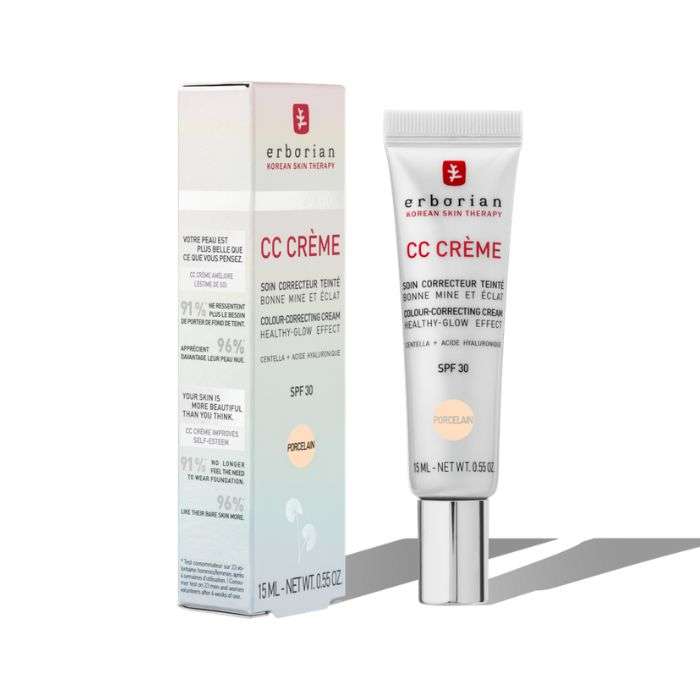 ERBORIAN CC CREME SOIN CORRECTEUR SPF 30 TEINTE PORCELAIN 15 ML