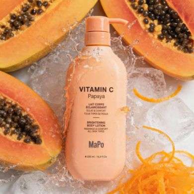 MAPO VITAMINE C PAPAYA LAIT CORPS ECLAIRCISSANT 500 ML