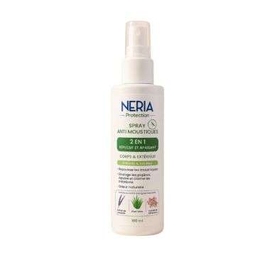 NERIA PROTECTION SPRAY ANTI MOUSTIQUES 2 EN 1 REPULSIF ET APAISANT 100 ML