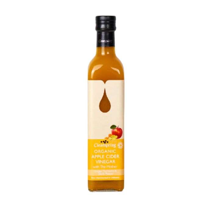 CLEAR VINAIGRE DE CIDRE GINGEMBRE CURCUMA POIVRE NOIR 500ML