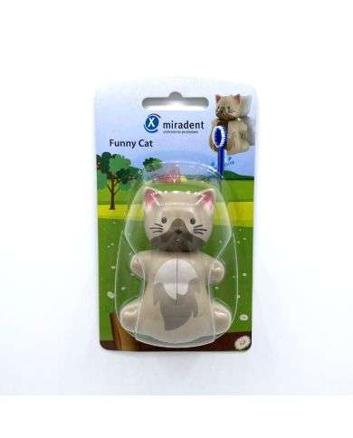 MIRADENT FUNNY CAT TOOTHBRUSH HOLDER