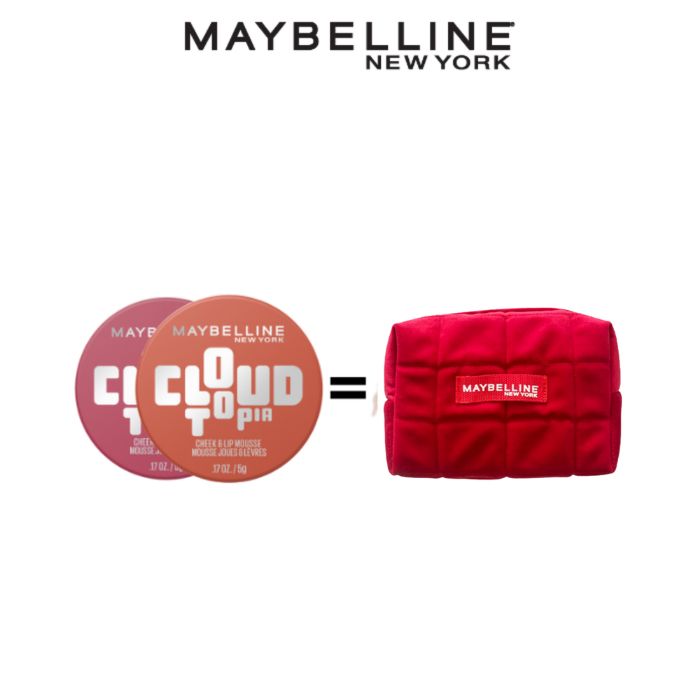 MAYBELLINE OFFRE 2 CLOUD TOPIA N01+ N12 + TROUSSE OFFERTE