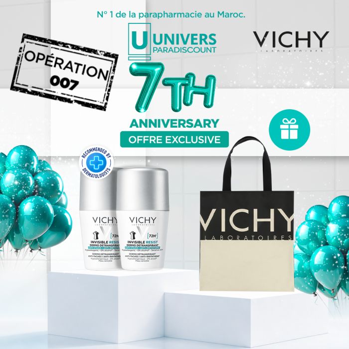 VICHY OFFRE DEODORANT DETRANSPIRANT 72 H INVISIBLE FEMME 50 ML