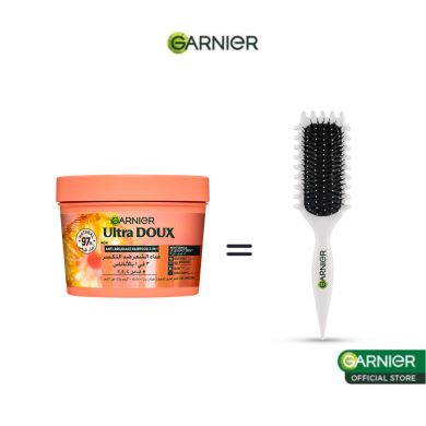 GARNIER OFFRE ULTRA DOUX HAIR FOOD 3 EN 1 ANANAS 390 ML + BROSSE BOUCLANTE OFFERTE