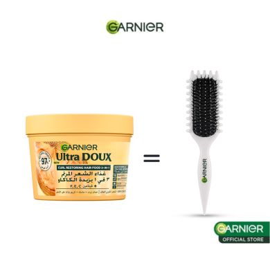 GARNIER ULTRA DOUX HAIR FOOD MASQUE 3 EN 1 BEURRE DE CACAO 390 ML