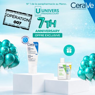 CERAVE OFFRE CREME HYDRATANTE VISAGE PM 52 ML + GEL MOUSSANT FORMAT VOYAGE + FLUIDE INVISIBLE FORMAT VOYAGE OFFERT