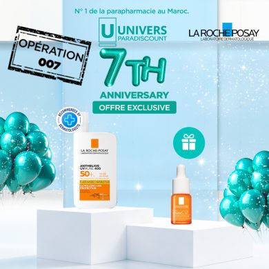 LA ROCHE POSAY OFFRE ANTHELIOS UVMUNE 400 FLUIDE SOLAIRE INVISIBLE SPF 50+ 50 ML + SERUM VITAMINE C12 FOMAT VOYAGE OFFERT