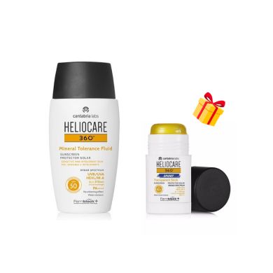 CANTABRIA OFFRE HELIOCARE 360 MINERAL TOLERANCE FLUID SPF50+ 50 ML + STICK TRANSPARENT 25G OFFERT