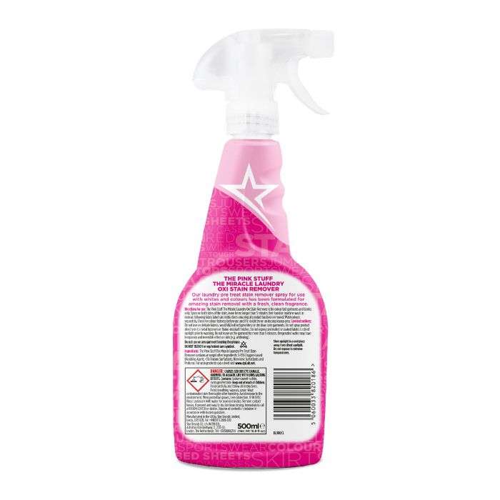 THE PINK STUFF THE MIRACLE LAUNDRY OXI STAIN REMOVER 500 ML