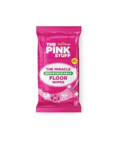 THE PINK STUFF THE MIRACLE BIODEGRADABLE FLOOR WIPES 20 UNITES