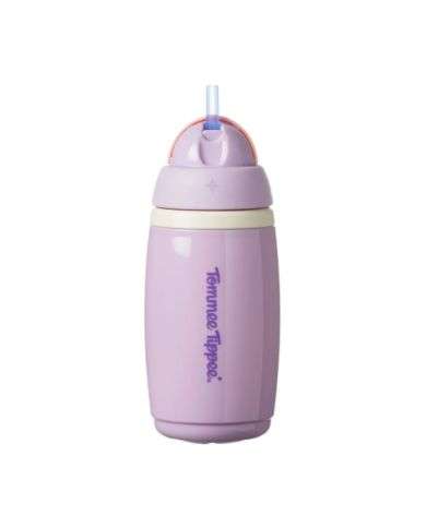 TOMMEE TIPPEE ACTIVE STRAW TASSE D'ENTRAINEMENT A PAILLE 12 MOIS+ 266ML MAUVE