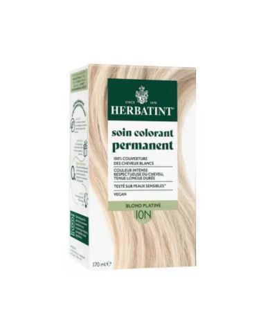 HERBATINT SOIN COLORANT PERMANENT 10N BLOND PLATINE 170 ML