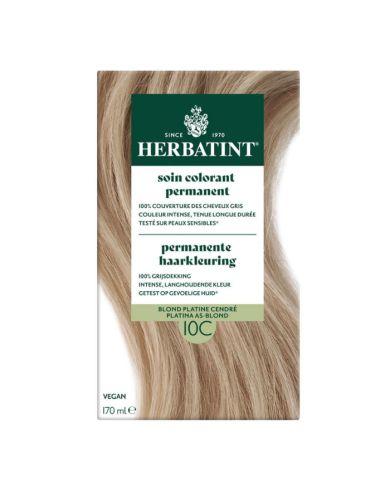 HERBATINT SOIN COLORANT PERMANENT 10C BLOND PLATINE CENDRE 170ML
