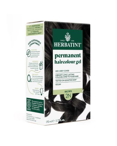 HERBATINT SOIN COLORANT PERMANENT 2N BRUN 170 ML