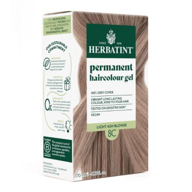 HERBATINT SOIN COLORANT PERMANENT 8C BLONS CLAIR CENDRE 170 ML