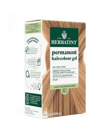 HERBATINT SOIN COLORANT PERMANENT 8D BLOND CLAIR DORE 170 ML
