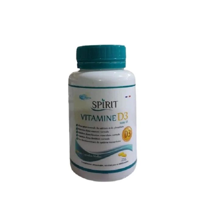 SPIRIT VITAMINE D3 5000 UI 60 CAPSULES MOLLES