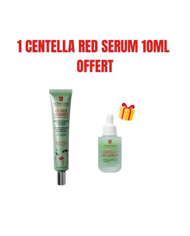 ERBORIAN CC RED CORRECT CENTELLA ASIATICA EFFET APAISANT SPF25 45 ML