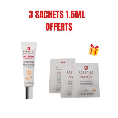ERBORIAN BB CREME AU GINSENG CREME TEINT NUDE SPF20 15 ML