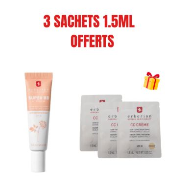 ERBORIAN SUPER BB CREME SOIN COUVRANTE SPF20 CLAIR 15ML