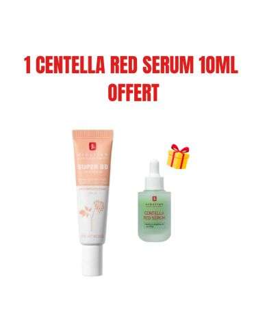 ERBORIAN OFFRE SUPER BB AU GINSENG CREME SOIN COUVRANTE SPF 20 NUDE 40 ML + RED SERUM 10 ML OFFERT