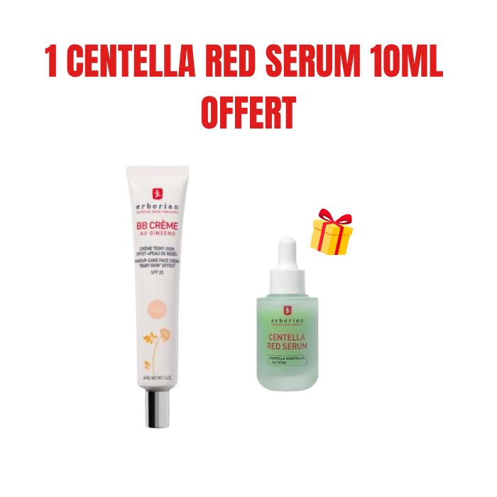ERBORIAN BB CREME AU GINSENG CREME TEINT CLAIR SPF20 40 ML