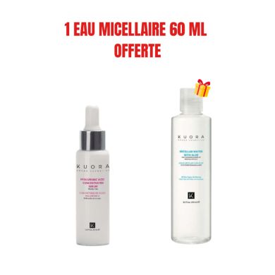 KUORA OFFRE SERUM CONCENTRE D’ACIDE HYALURONIQUE 30 ML + 1 EAU MICELLAIRE 60 MLOFFERTE