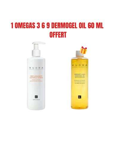 KUORA OFFRE LOTION POUR CORPS VITAMINE C 400 ML + 1 OMEGAS 3 6 9 DERMOGEL OIL 60 ML  OFFERT