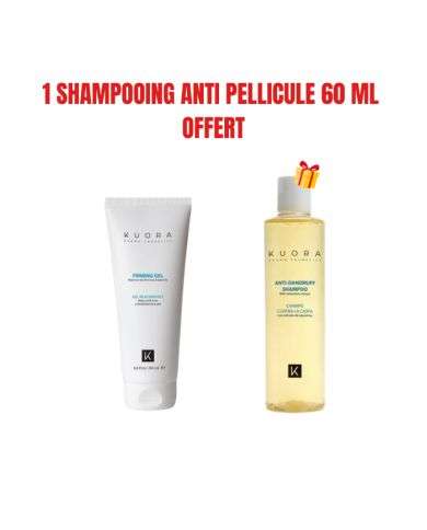 KUORA OFFRE GEL RAFFERMISSANT PEAUX FERMES ET ELASTIQUES 200 ML + 1 SHAMPOOING ANTI PELLICULE 60 ML  OFFERT