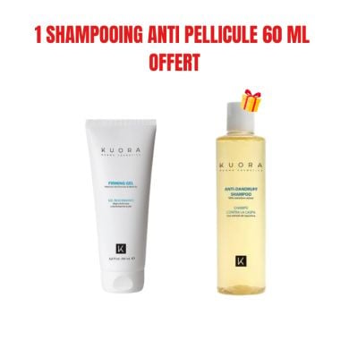 KUORA OFFRE GEL RAFFERMISSANT PEAUX FERMES ET ELASTIQUES 200 ML + 1 SHAMPOOING ANTI PELLICULE 60 MLOFFERT