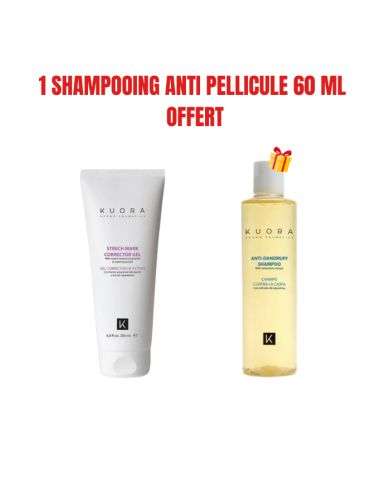 KUORA OFFRE GEL CORRECTEUR DE VERGETURES 200 ML + 1 SHAMPOOING ANTI PELLICULE 60 ML  OFFERT