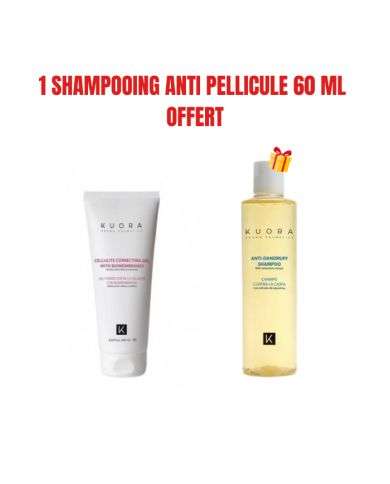 KUORA OFFRE GEL ANTI CELLULITE BIOMEMBRANES 200 ML + 1 SHAMPOOING ANTI PELLICULE 60 ML  OFFERT