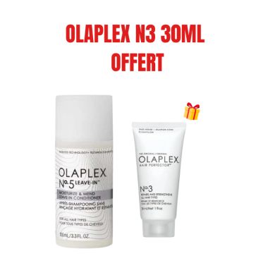 OLAPLEX OFFRE N5 LEAVE IN APRES SHAMPOOING HYDRATANT ET REPARATEUR 100 ML +OLAPLEX N3 30ML OFFERT