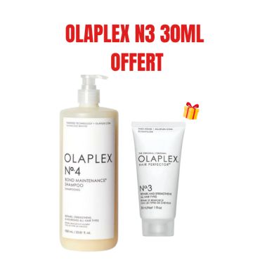 OLAPLEX OFFRE N4 BOND MAINTENANCE SHAMPOO 1000ML + OLAPLEX N3 30ML OFFERT