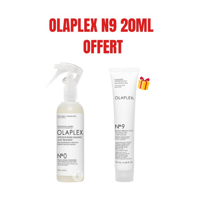 OLAPLEX OFFRE N0 SOIN REPARATEUR ET FORTIFIANT INTENSE POUR LES CHEVEUX 155 ML + OLAPLEX N9 20ML OFFERT