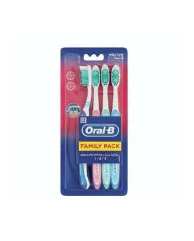 ORAL B PACK DE FAMILLE 4 BROSSES A DENTS MEDIUM