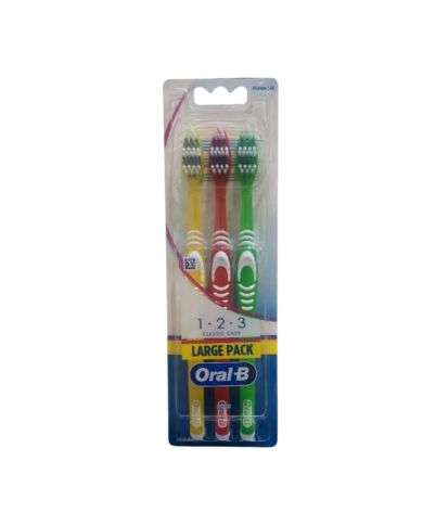 ORAL B BROSSE A DENTS LARGE PACK DE 3