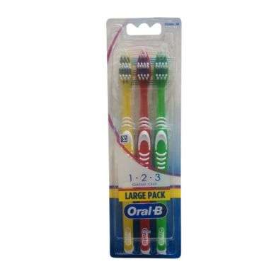 ORAL B BROSSE A DENTS LARGE PACK DE 3